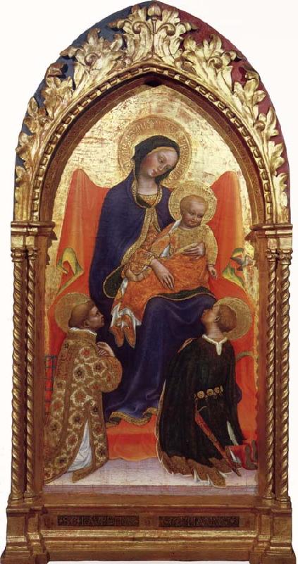 Gentile da Fabriano Madonna and child,with sts.lawrence and julian oil painting image